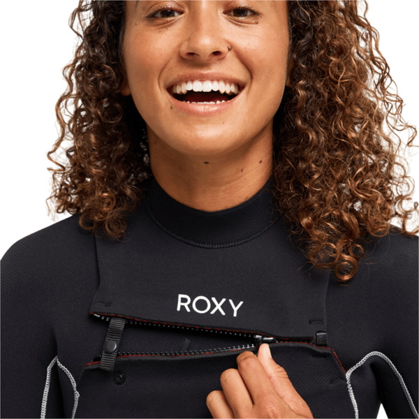 2026 Roxy Womens Elite Xtra Stretch 4/3mm Chest Zip Wetsuit 26BW213504 - Black